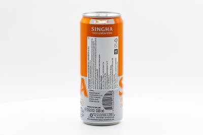 Напиток Singha Lemon Soda Yuzu безалкогольный газированный без сахара с высоким содержанием витамина C 330 мл ж/б