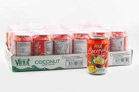 Напиток безалкогольный негазированный Vinut кокосовое молоко со вкусом Манго 330 мл ж\б