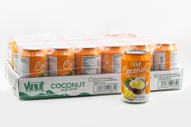 Напиток безалкогольный негазированный Vinut кокосовое молоко со вкусом Ананаса 330 мл ж/б
