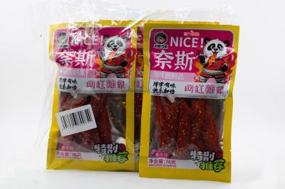 Острые мучные снеки Дандзя (латяо) со вкусом говяжьего стейка (Китай) 76г