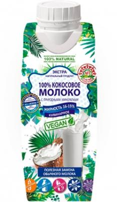 Кокосовое молоко кулинарное Азбука Продуктов жир.16-19% 330 мл